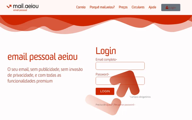 Home page di mail.aeiou